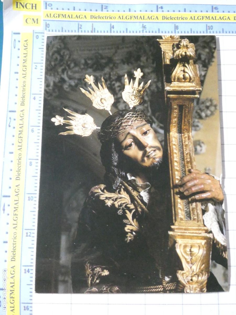 Postales: POSTAL RELIGIOSA SEMANA SANTA. ANTEQUERA M&Aacute;LAGA SANT&Iacute;SIMO CRISTO DEL CONSUELO. 1654