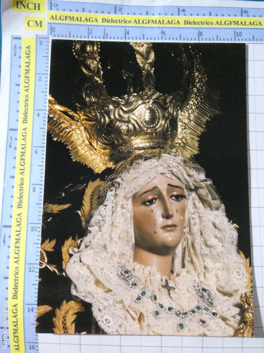 Postales: POSTAL RELIGIOSA SEMANA SANTA. ANTEQUERA M&Aacute;LAGA. NUESTRA SE&Ntilde;ORA DE LOS DOLORES 1666