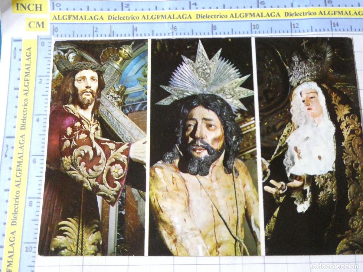 Postales: POSTAL RELIGIOSA SEMANA SANTA. A&Ntilde;O 1968. PRIEGO DE C&Oacute;RDOBA JES&Uacute;S NAZARENO, VIRGEN DE LA SOLEDAD 1668