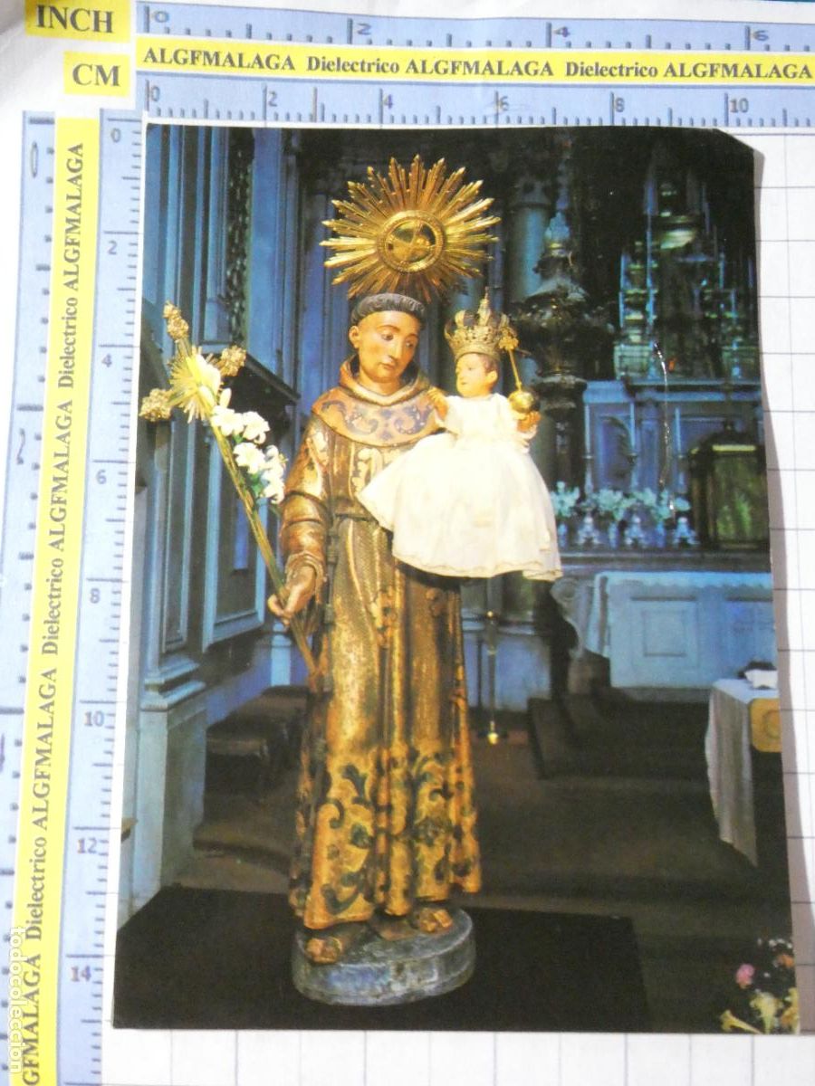 Postales: POSTAL RELIGIOSA SEMANA SANTA. PORTUGAL LISBOA IGREJA DE SANTO ANTONIO SAN ANTONIO 1670