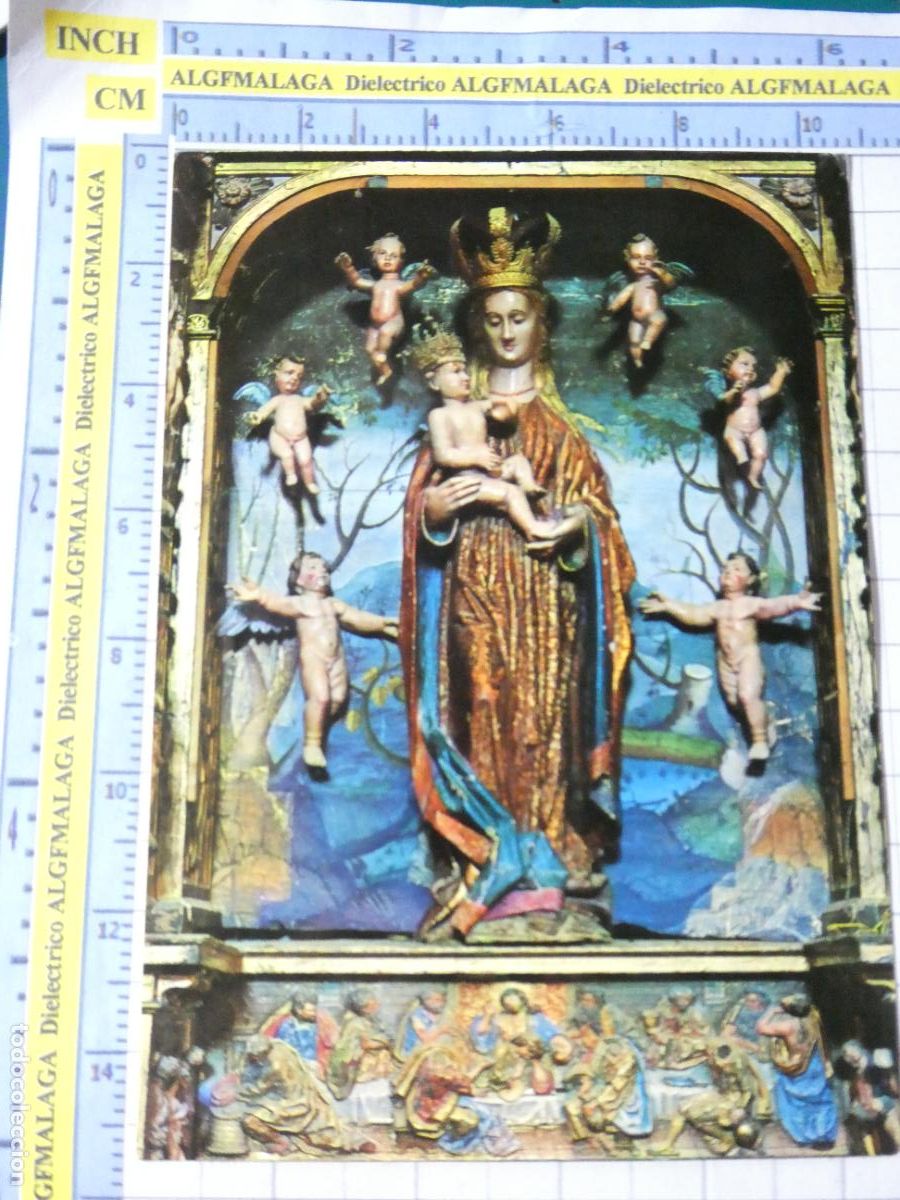 Postales: POSTAL RELIGIOSA SEMANA SANTA. A&Ntilde;O 1968. SASAMON BURGOS NUESTRA SE&Ntilde;ORA LA REAL 4 INTER. 1672