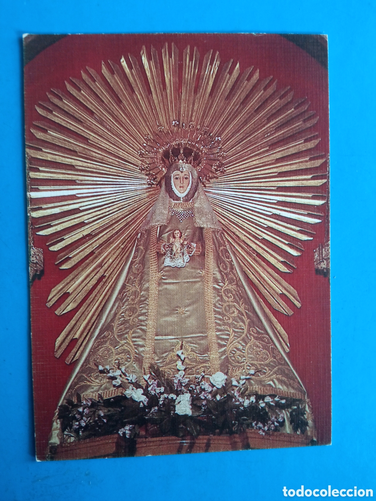 Postales: Antiguo recordatorio Virgen de Maravillas, con oraci&oacute;n, Madrid
