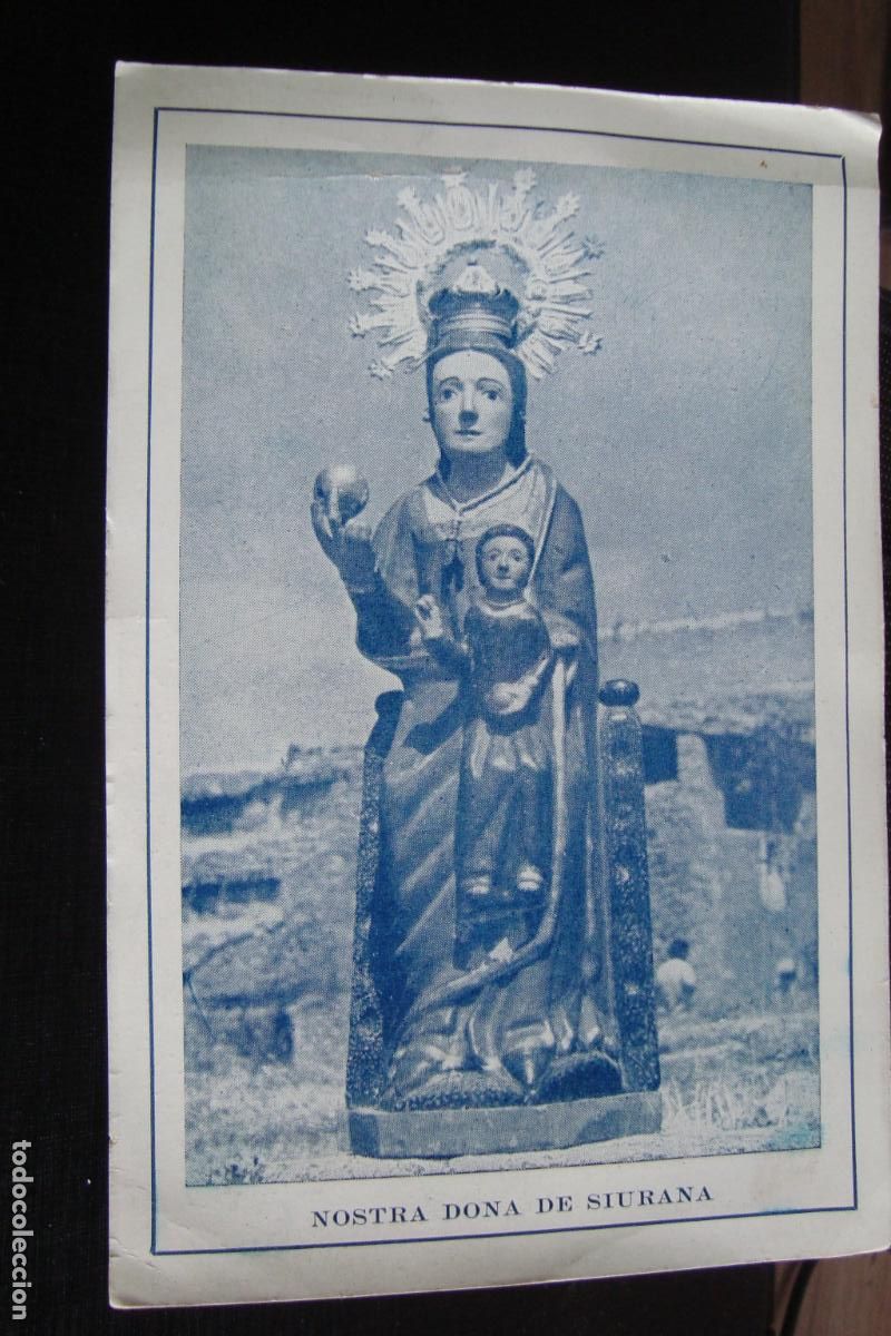 Postales: ANTIGUA ESTAMPA RELIGIOSA. ORACION Y VISITA A LA MARE DE DEU DE SIURANA TARRAGONA.