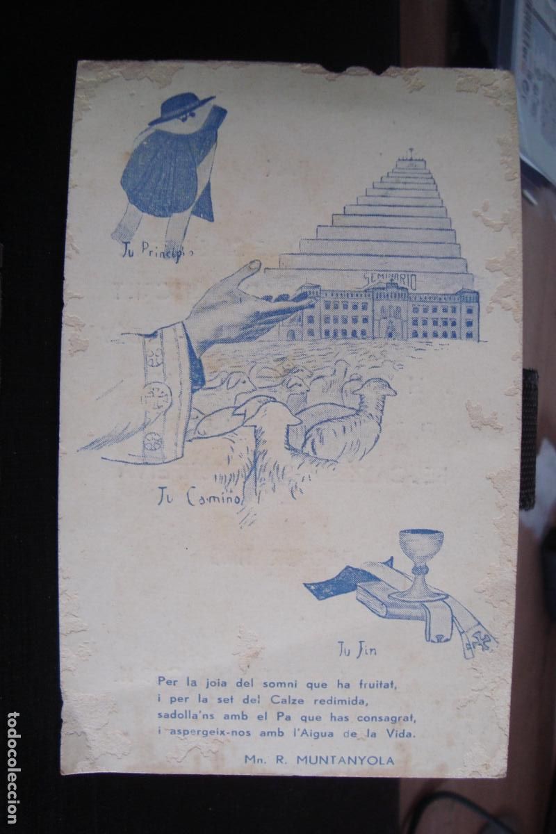 Postales: RECUERDO PROFESION SACERDOTAL. MOSSEN ABDO SOCIAS I BOVE. EL MORELL TARRAGONA 1941