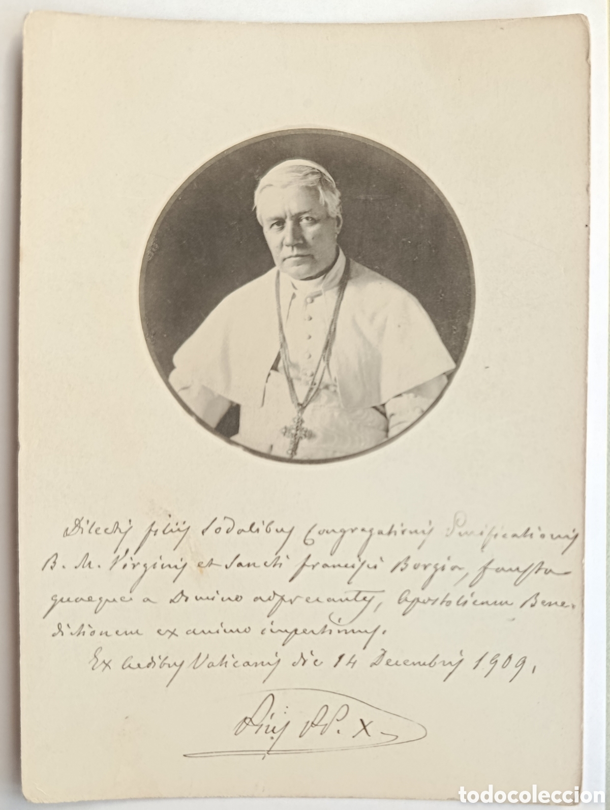 Postales: Antigua fotografia religiosa papa pio x canonizado 1909