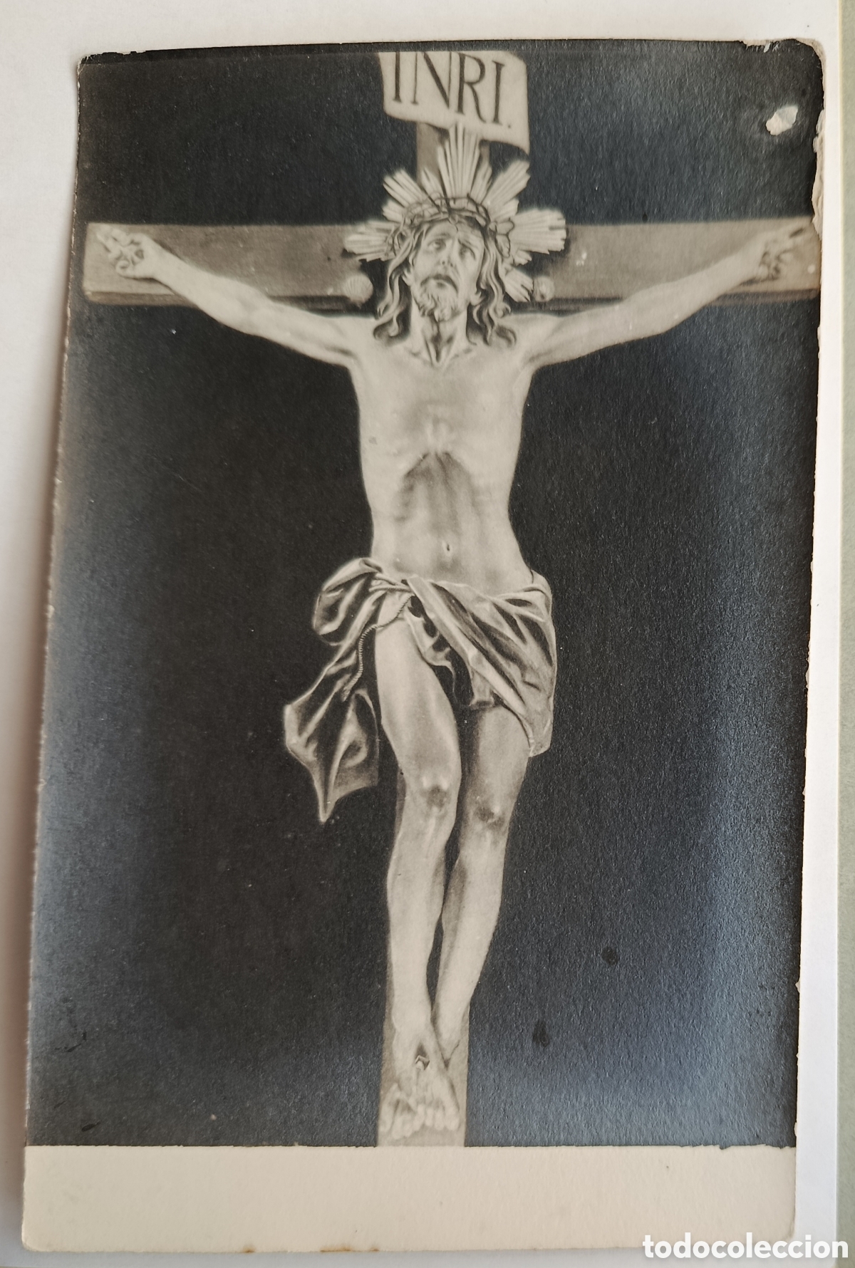 Postales: Antigua postal fotograf&iacute;ca religiosa santo cristo de la agon&iacute;a de limpias Santander