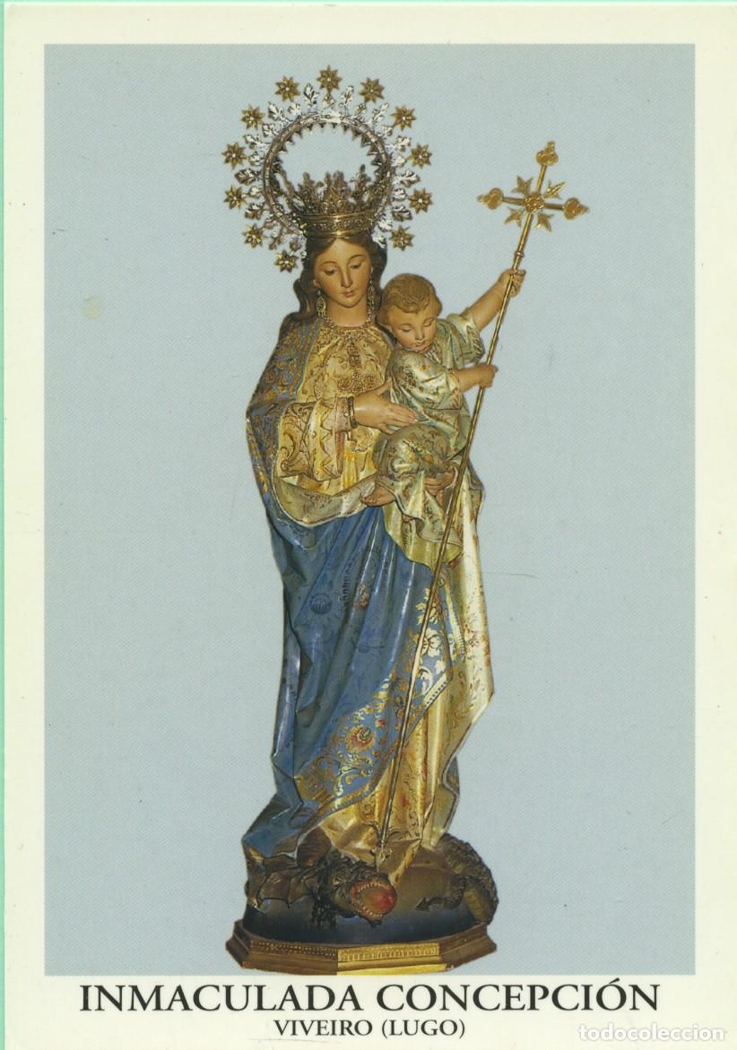 Postales: Tarjet&oacute;n con oraci&oacute;n. Inmaculada Concepci&oacute;n. VIVEIRO. Lugo. ED. FAMA