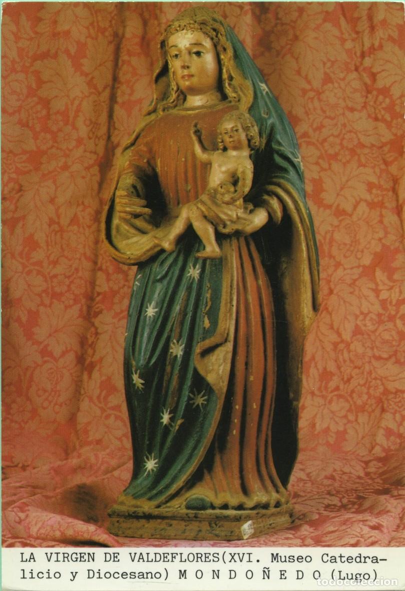 Postales: La Virgen de Valdeflores (XVI. Museo Catedralicio y Diocesano). Mondo&ntilde;edo. Lugo. Sin circular. ED. V