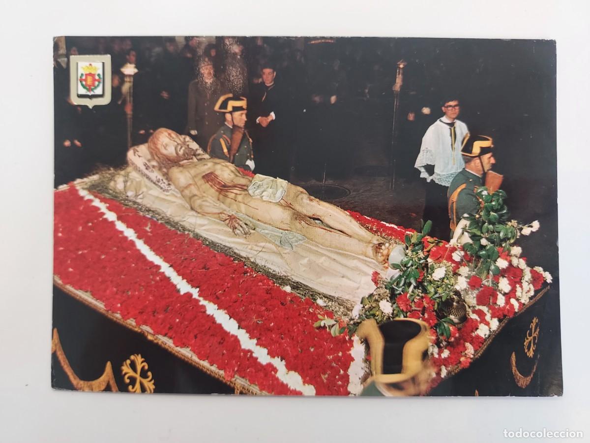 Postales: POSTAL VALLADOLID CRISTO YACENTE. 1965. S/C. RELIGIOSA. PROCESION GUARDIA CIVIL SEMANA SANTA