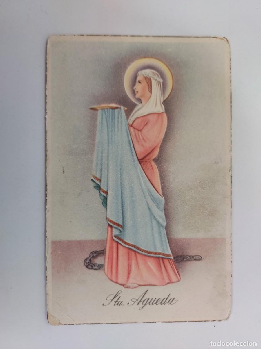 Postales: POSTAL RELIGIOSA ILUSTRADA. SANTA AGUEDA. D. S/C. ANTIGUA