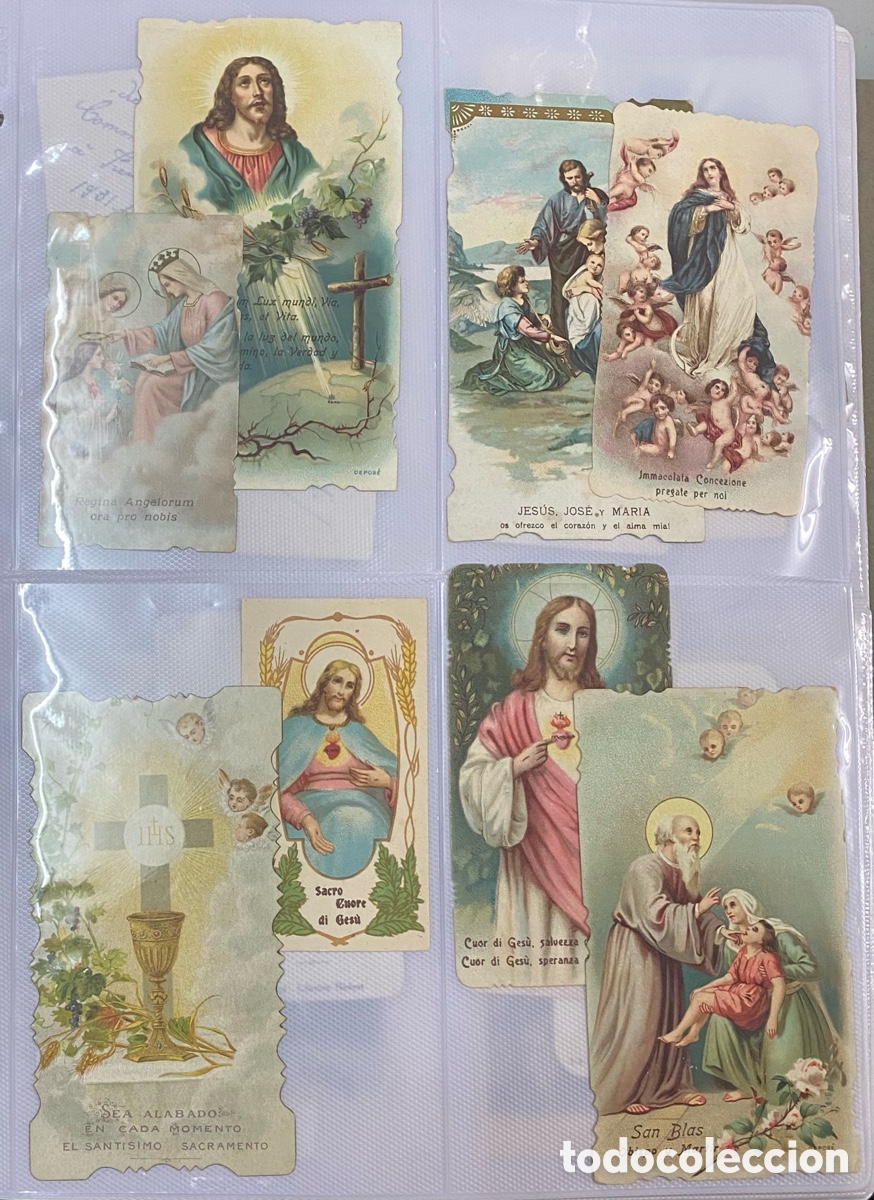 Postales: 8 estampas religiosas antiguas - Foto 2