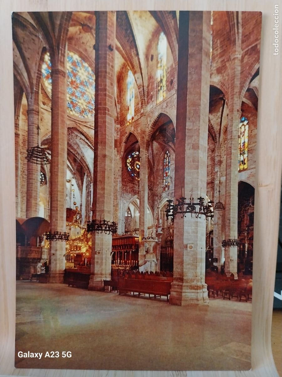 Postales: NAVE CATEDRAL PALMA MALLORCA ED CAMPA&Ntilde;A PUIG SERIE II 3450 SC ORIGINAL