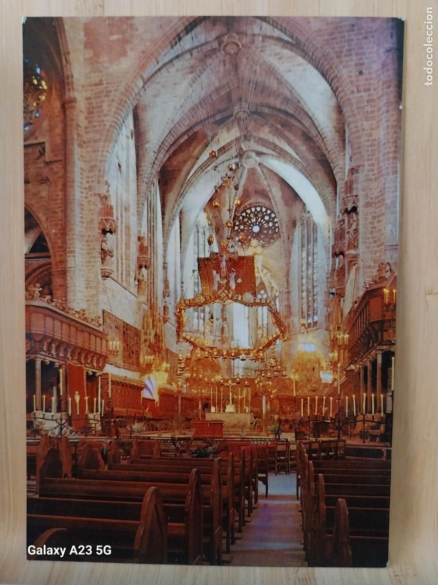 Postales: ALTAR MAYOR CATEDRAL PALMA MALLORCA ED CAMPA&Ntilde;A PUIG SERIE II 3451 SC ORIGINAL