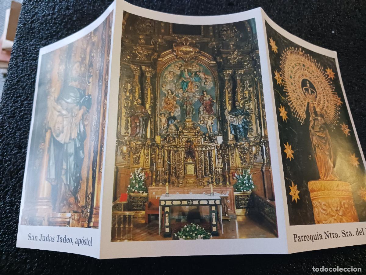 Postales: triptico, mis visitas al pilar, san judas tadeo, oracion