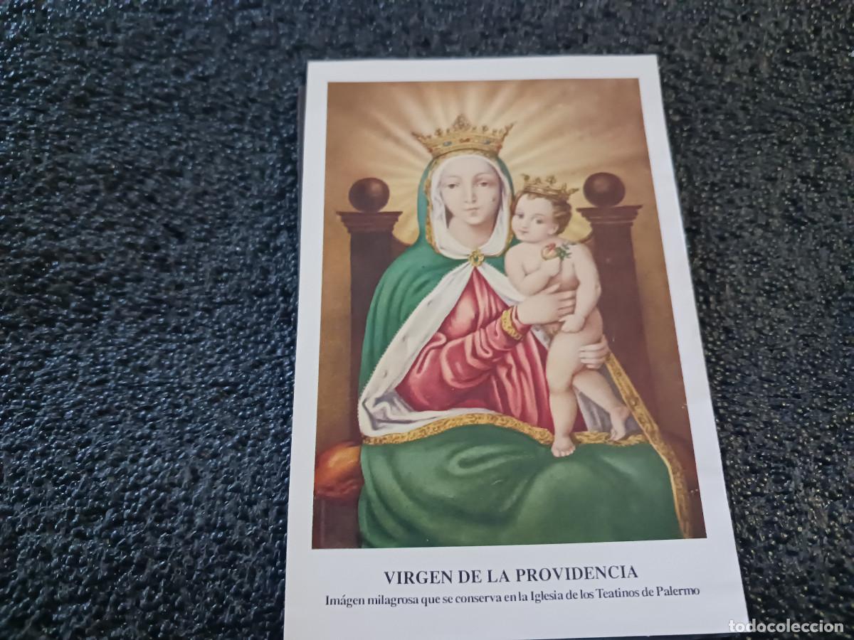 Postales: virgen de la providencia, iglesia teatinos de palermo, oracion