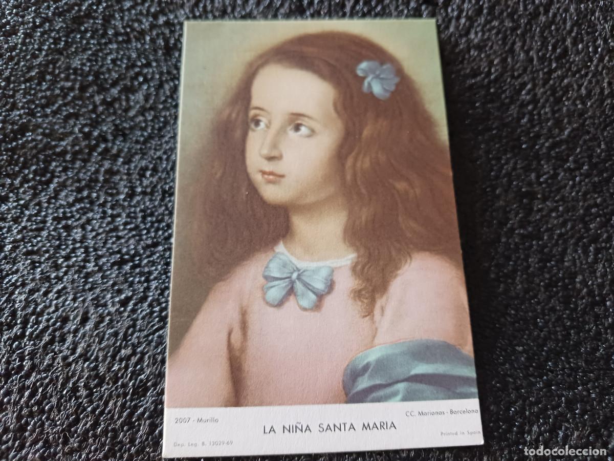 Postales: la ni&ntilde;a santa maria, murillo