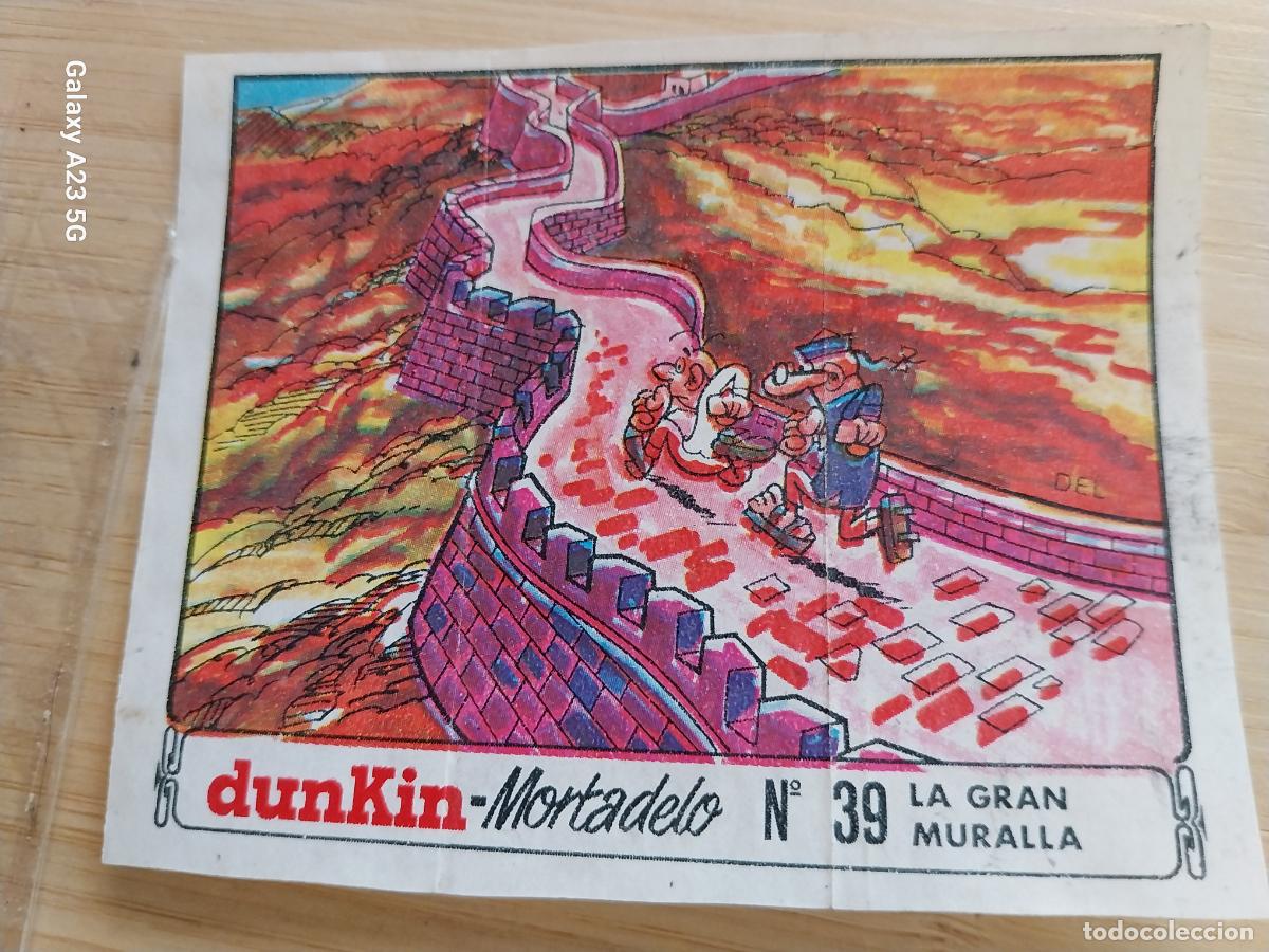 Postales: DUNKIN MORTADELO A&Ntilde;O 1971 EL MEDALLON ROBADO CROMO 39 GRAN MURALLA .. RECUPERADO ORIGINAL A&Ntilde;O