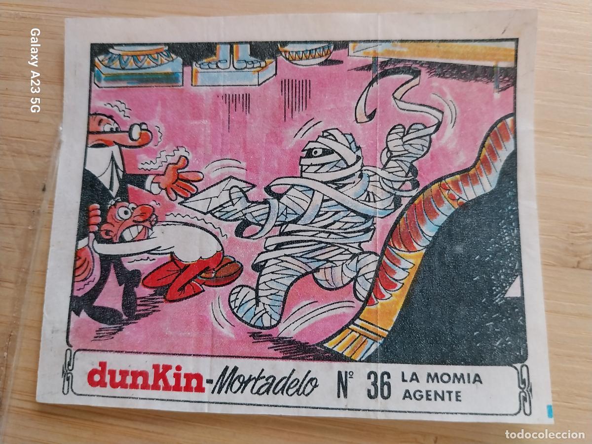 Postales: DUNKIN MORTADELO A&Ntilde;O 1971 EL MEDALLON ROBADO CROMO 36 MOMIA AGENTE .. RECUPERADO ORIGINAL A&Ntilde;O