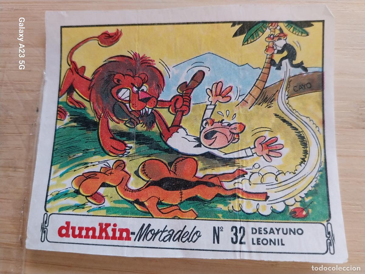 Postales: DUNKIN MORTADELO A&Ntilde;O 1971 EL MEDALLON ROBADO CROMO 32 DESAYUNO LEONIL .. RECUPERADO ORIGINAL A&Ntilde;O
