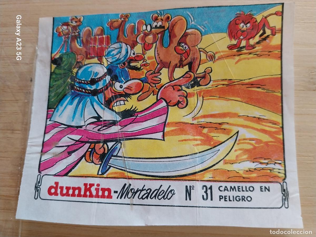 Postales: DUNKIN MORTADELO A&Ntilde;O 1971 EL MEDALLON ROBADO CROMO 31 CAMELLO EN PELIGRO .. RECUPERADO ORIGINAL A&Ntilde;O