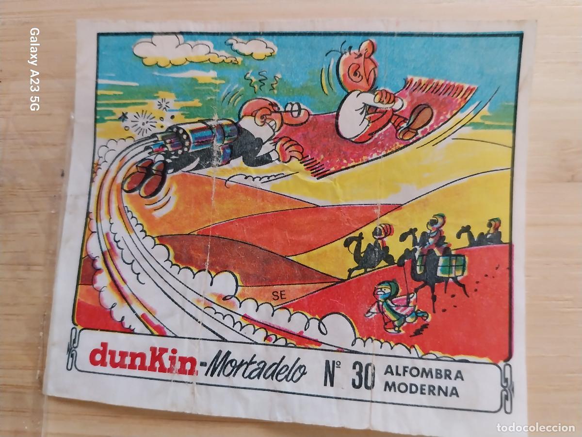 Postales: DUNKIN MORTADELO A&Ntilde;O 1971 EL MEDALLON ROBADO CROMO 30 ALFOMBRA MODERNA .. RECUPERADO ORIGINAL A&Ntilde;O