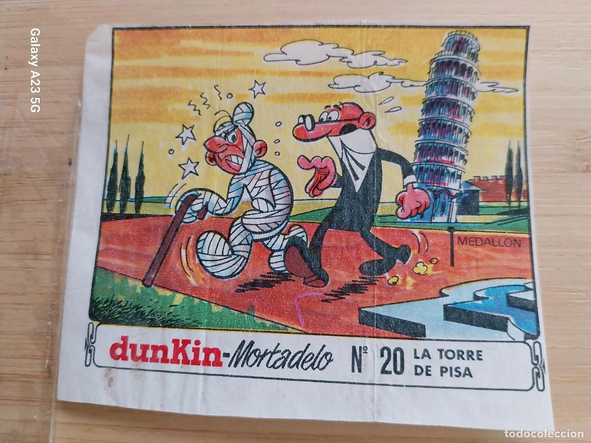 Postales: DUNKIN MORTADELO A&Ntilde;O 1971 EL MEDALLON ROBADO CROMO 20 TORRE PISA .. RECUPERADO ORIGINAL A&Ntilde;O