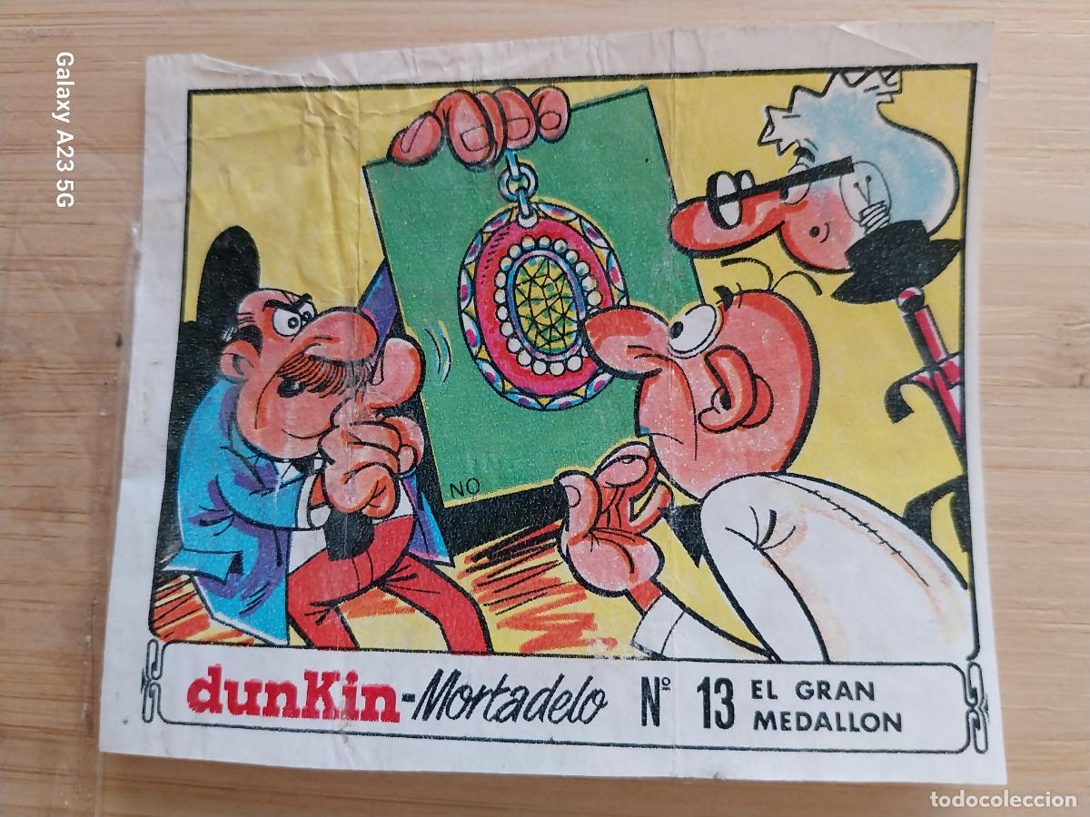 Postales: DUNKIN MORTADELO A&Ntilde;O 1971 EL MEDALLON ROBADO CROMO 13 GRAN MEDALLON .. RECUPERADO ORIGINAL A&Ntilde;O