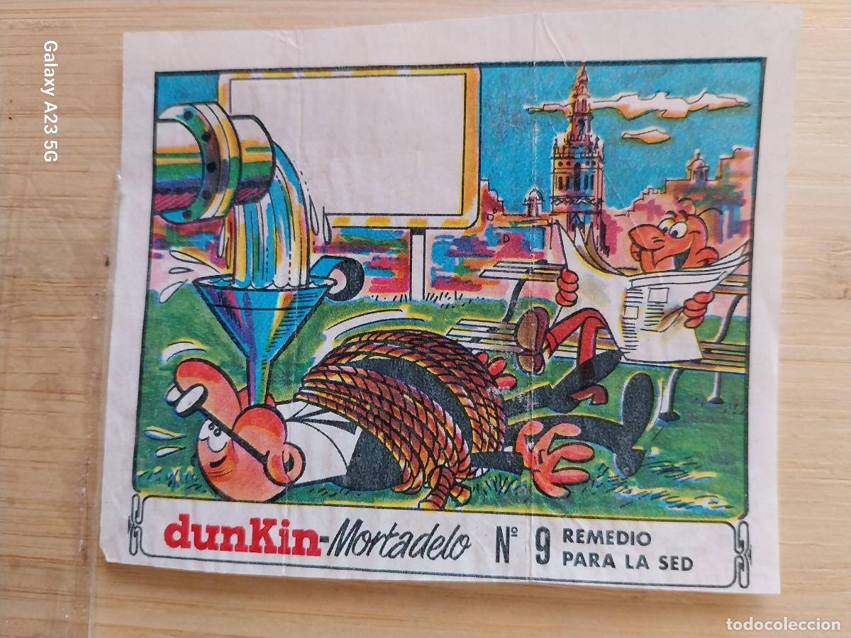 Postales: DUNKIN MORTADELO A&Ntilde;O 1971 EL MEDALLON ROBADO CROMO 9 REMEDIOS PARA LA SED .. RECUPERADO ORIGINAL A&Ntilde;O