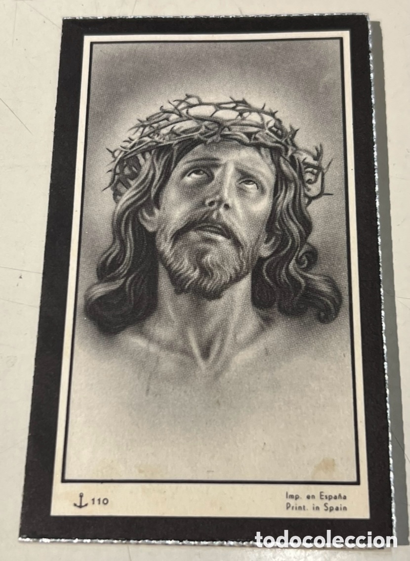 Postales: Estampa Religiosa. Obituario. Ceuti. Murcia. 1961.
