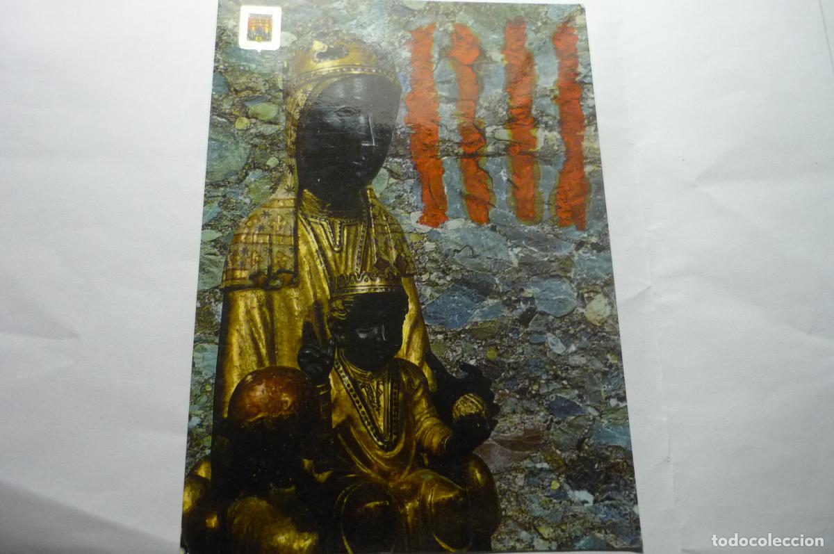 Postales: postal virgen montserrat escrita