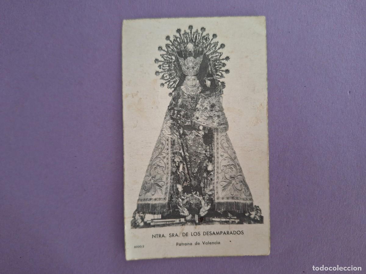Postales: ESTAMPA NUESTRA SE&Ntilde;ORA DE LOS DESAMPARADOS PATRONA VALENCIA ORACION A&Ntilde;O SANTO MARIANO E14