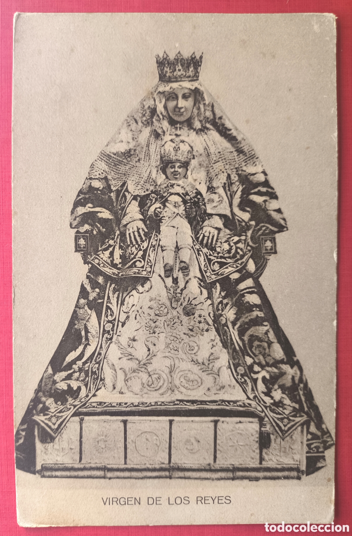 Postales: VIRGEN DE LOS REYES POSTAL SEVILLA C. 1925 - Foto 1