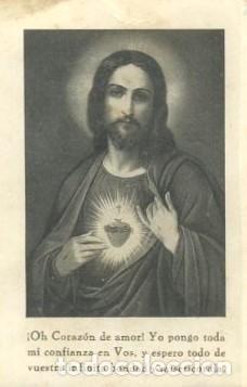 Postales: IMAGEN RELIGIOSA DEL CORAZON DE JESUS. COMU-2773