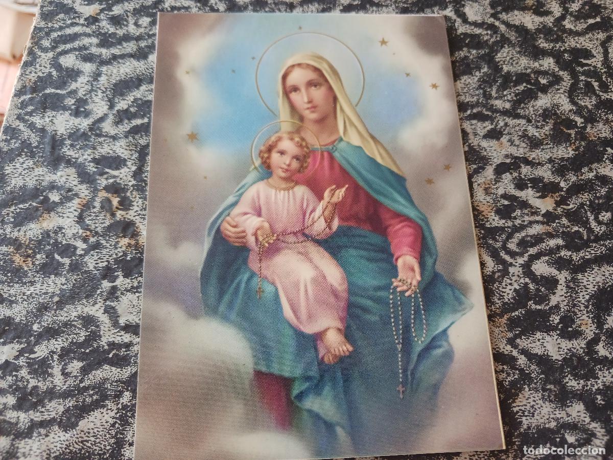 Postales: virgen del rosario, ed. santus 62