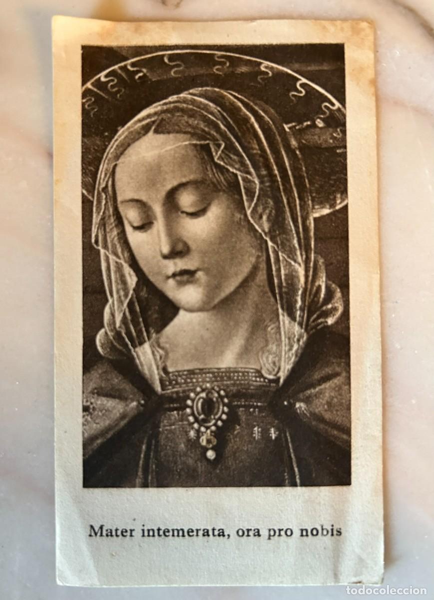 Postales: ESTAMPA RELIGIOSA MADONNA DE DOMENICO GHIRLANDAIO c. 1940