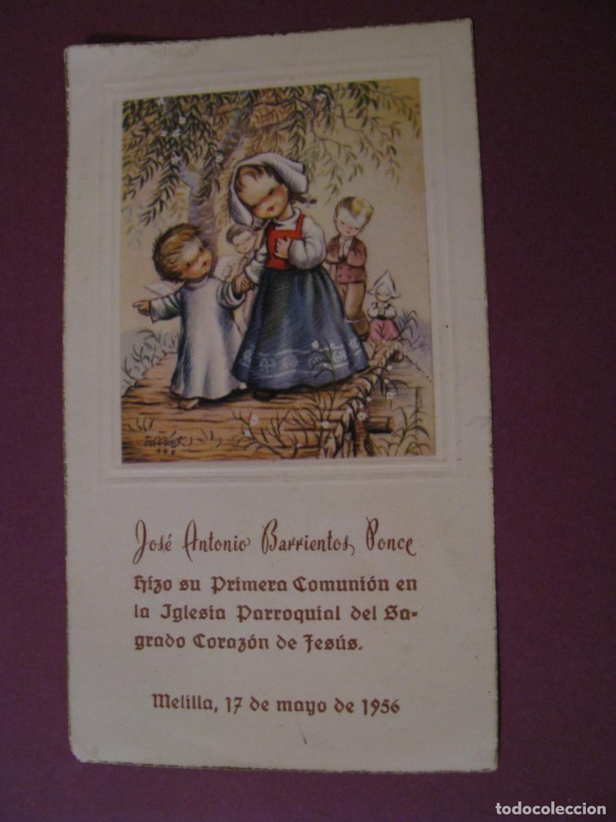 Postales: RECORDATORIO DE LA PRIMERA COMUNI&Oacute;N. IL. FERRANDIZ. MELILLA 1956