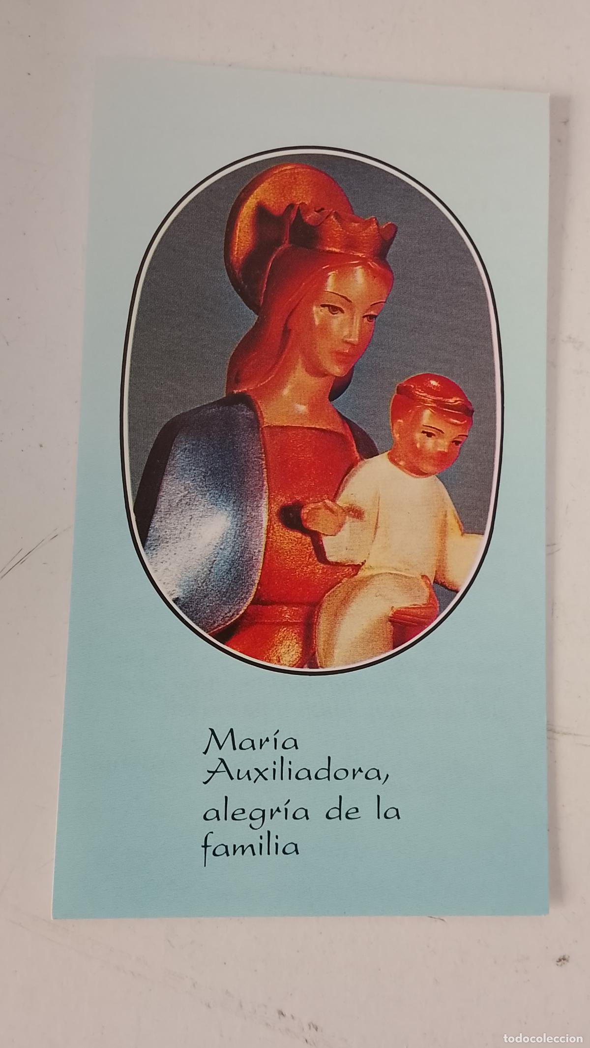Postales: ESTAMPA RELIGIOSA CON IMAGEN DE LA VIRGEN MARIA AUXILIADORA .