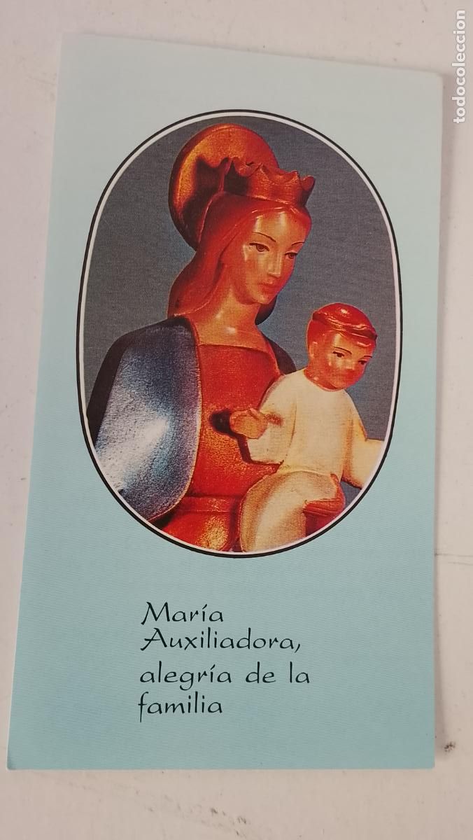 Postales: ESTAMPA RELIGIOSA CON IMAGEN DE LA VIRGEN MARIA AUXILIADORA .