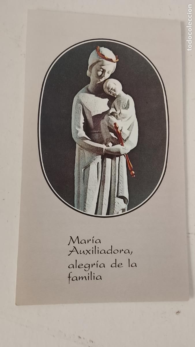 Postales: ESTAMPA RELIGIOSA CON IMAGEN DE LA VIRGEN MARIA AUXILIADORA .