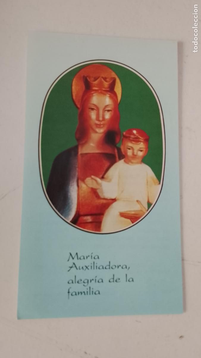 Postales: ESTAMPA RELIGIOSA CON IMAGEN DE LA VIRGEN MARIA AUXILIADORA .