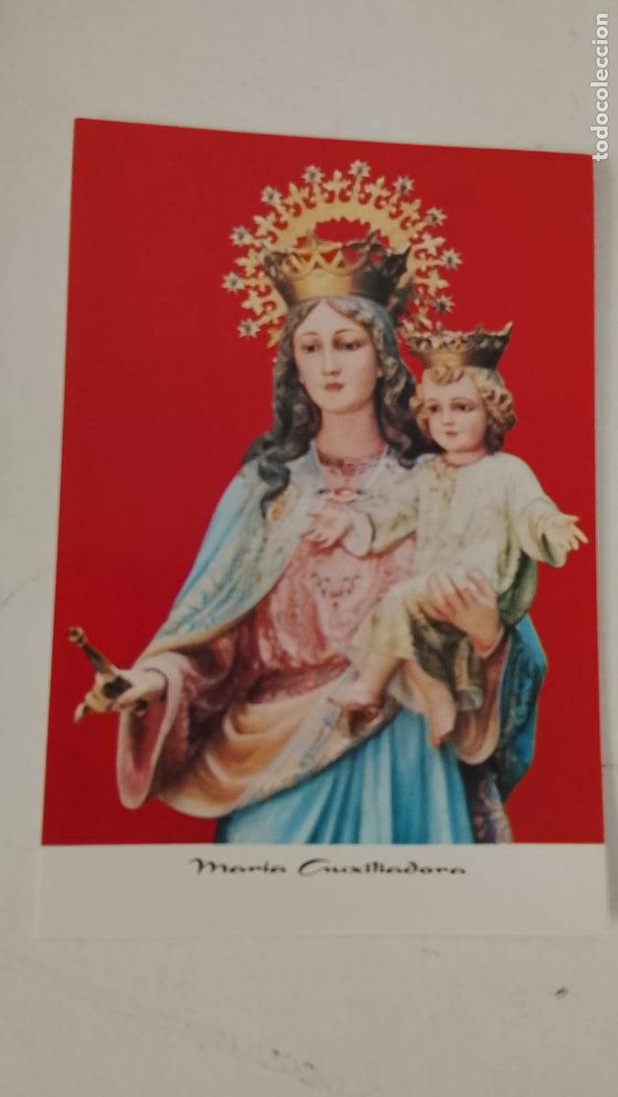 Postales: ESTAMPA RELIGIOSA CON IMAGEN DE LA VIRGEN MARIA AUXILIADORA .