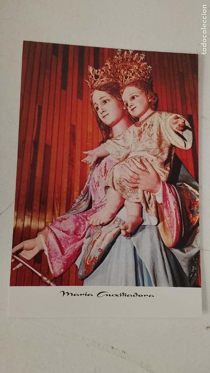 Postales: ESTAMPA RELIGIOSA CON IMAGEN DE LA VIRGEN MARIA AUXILIADORA .