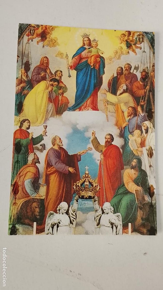 Postales: ESTAMPA RELIGIOSA CON IMAGEN DE LA VIRGEN MARIA AUXILIADORA .
