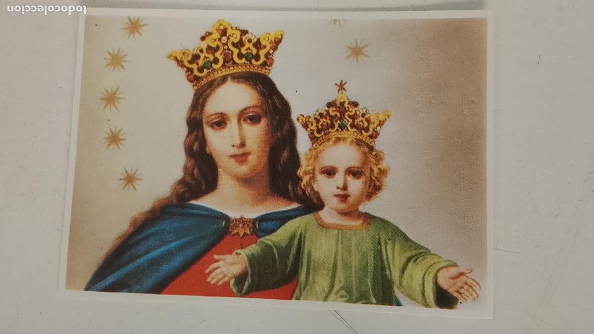 Postales: ESTAMPA RELIGIOSA CON IMAGEN DE LA VIRGEN MARIA AUXILIADORA .
