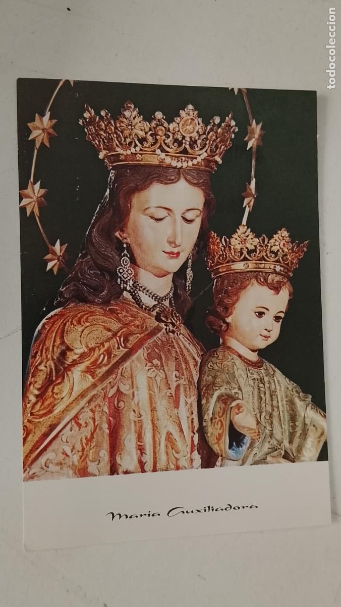 Postales: ESTAMPA RELIGIOSA CON IMAGEN DE LA VIRGEN MARIA AUXILIADORA .