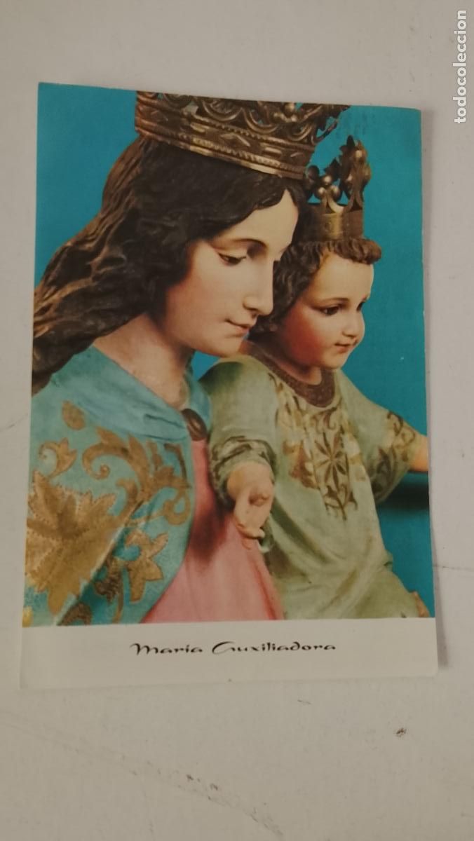 Postales: ESTAMPA RELIGIOSA CON IMAGEN DE LA VIRGEN MARIA AUXILIADORA .