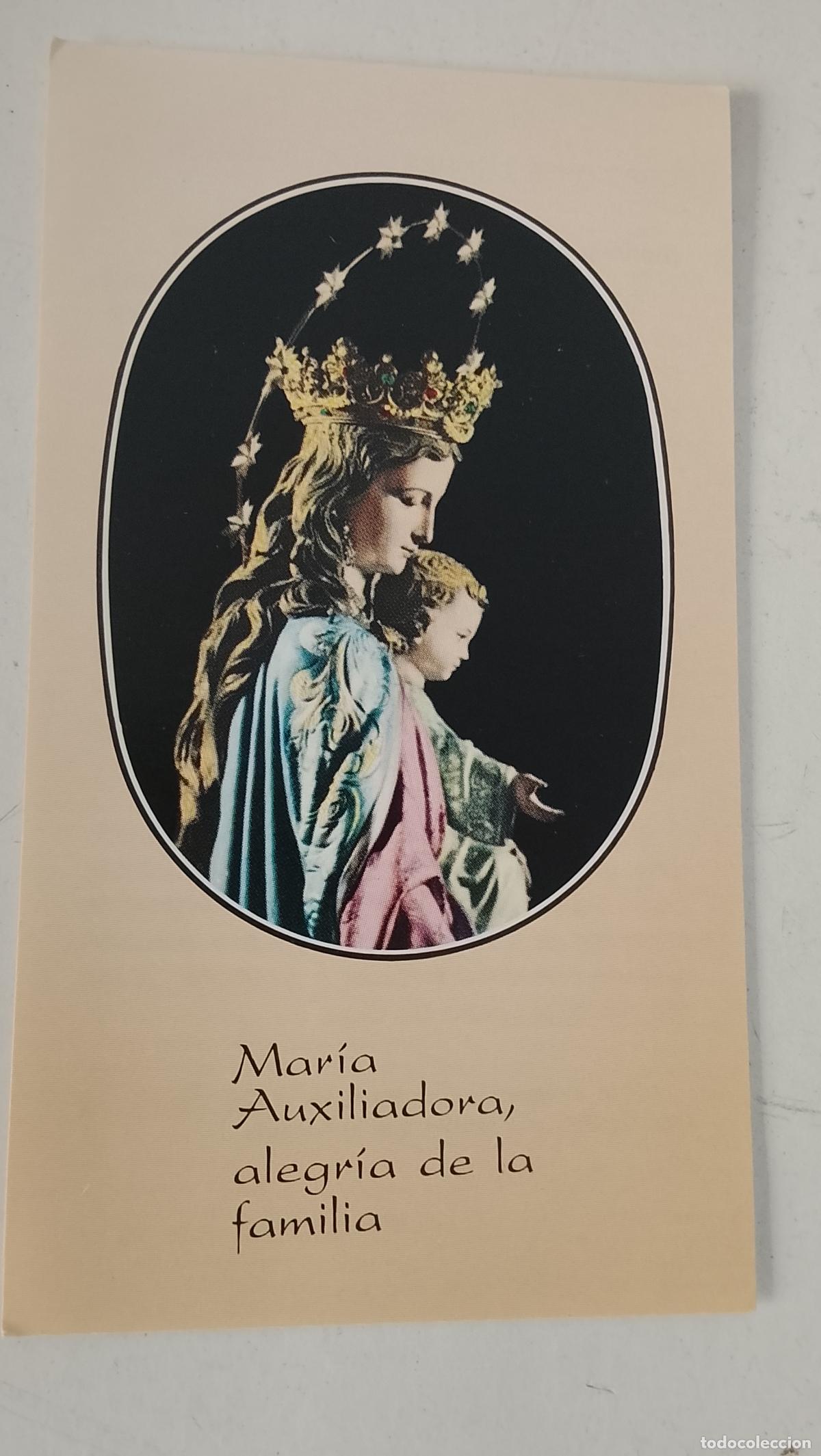 Postales: ESTAMPA RELIGIOSA CON IMAGEN DE LA VIRGEN MARIA AUXILIADORA .