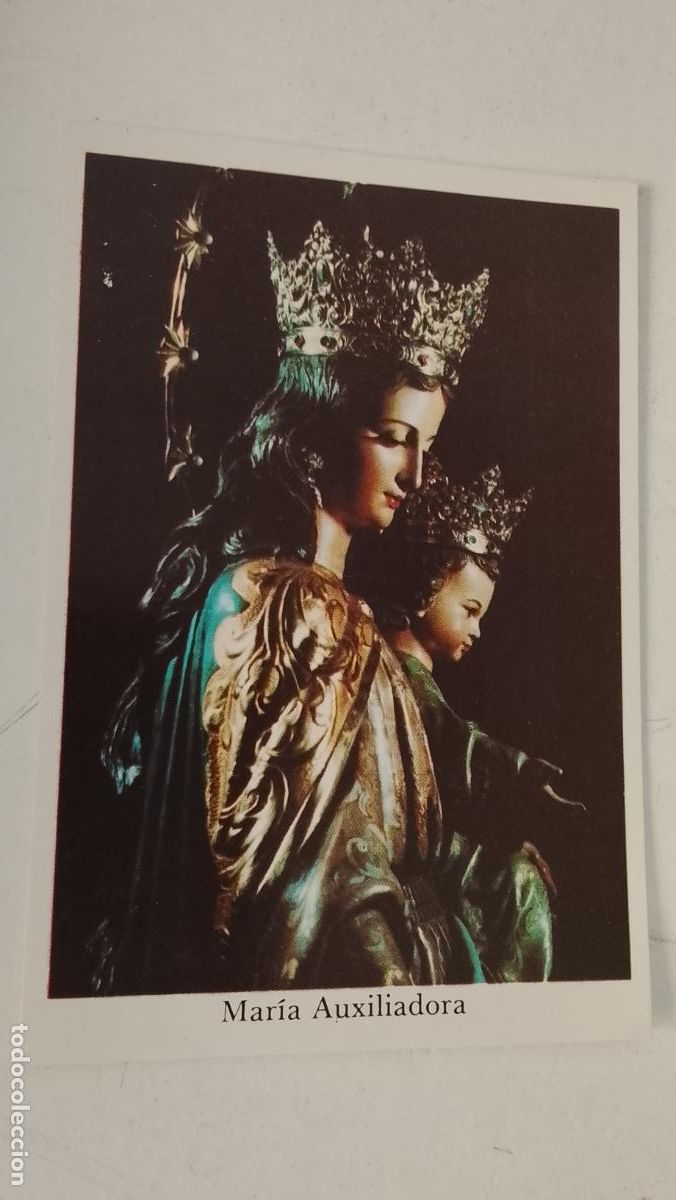 Postales: ESTAMPA RELIGIOSA CON IMAGEN DE LA VIRGEN MARIA AUXILIADORA .