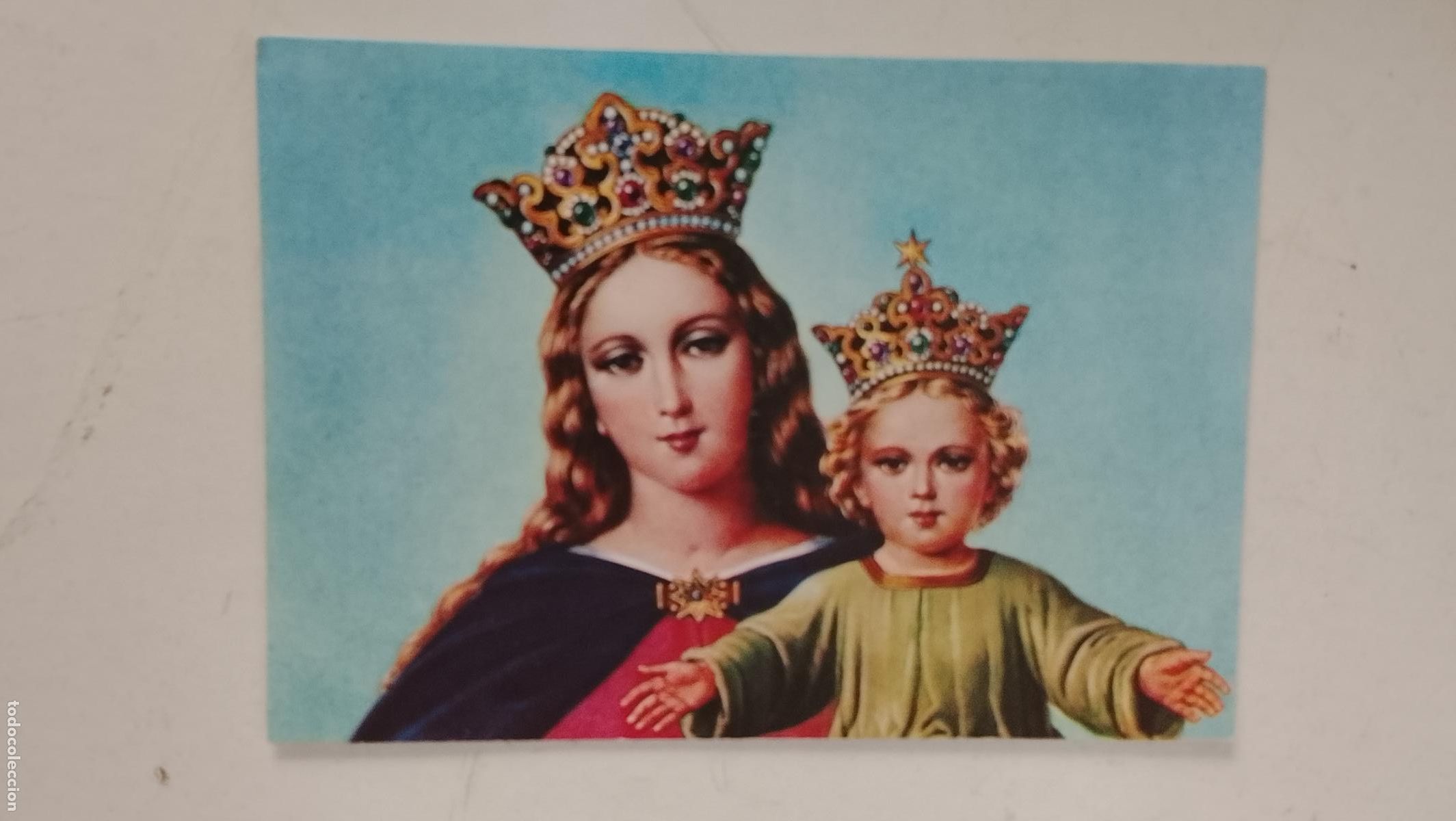Postales: ESTAMPA RELIGIOSA CON IMAGEN DE LA VIRGEN MARIA AUXILIADORA .