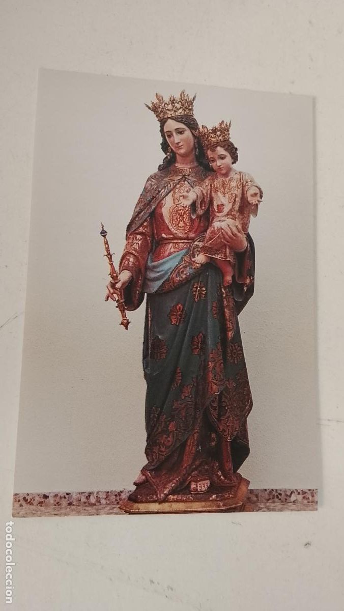Postkarten: ESTAMPA RELIGIOSA CON IMAGEN DE LA VIRGEN MARIA AUXILIADORA .